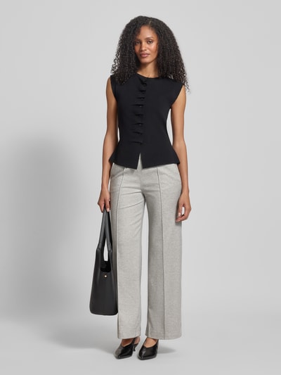 Christian Berg Woman Stoffhose mit elastischem Bund Flanell 1