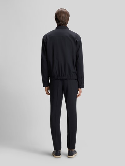 BOSS Bluzon o kroju relaxed fit z mieszanki wełny model 'CARPER' Granatowy 5