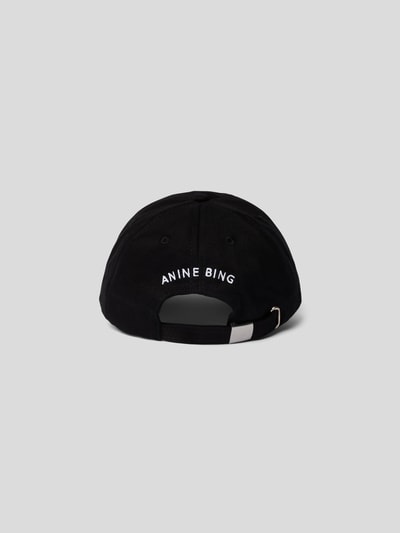 Anine Bing Cap mit Label-Stitching Black 5