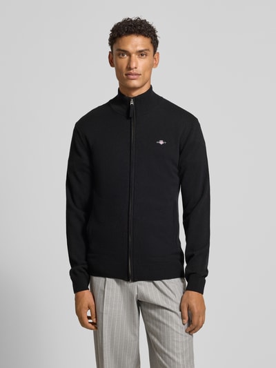 Gant Strickjacke mit Reißverschluss Black 4