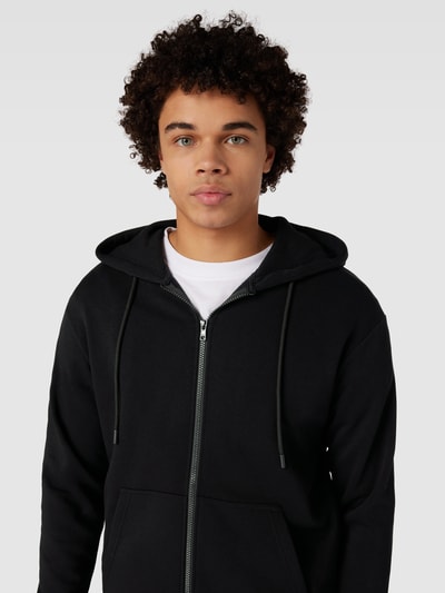 Jack & Jones Sweatjack met capuchon, model 'BRADLEY' Zwart - 3