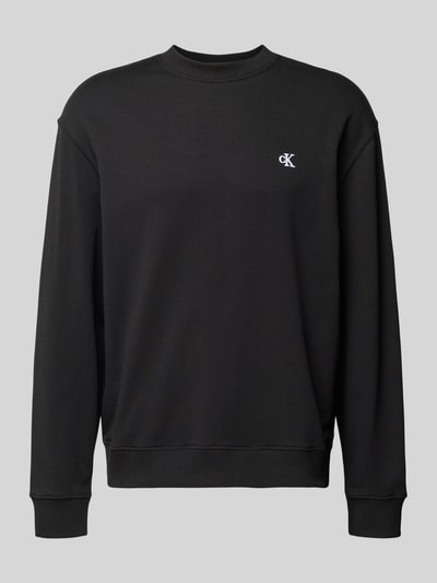 Calvin Klein Jeans Sweatshirt mit Label-Stitching Black 2