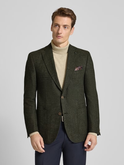 Carl Gross Marynarka na 2 guziki z kołnierzem z połami model ‘Tebbo’ Zielony 4