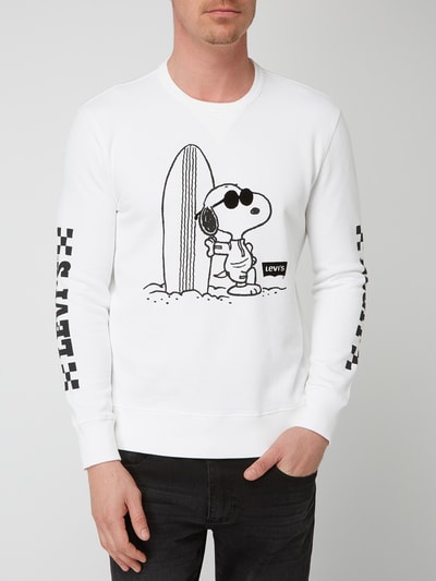 Levi's® Sweatshirt mit Peanuts©-Print Weiss 4