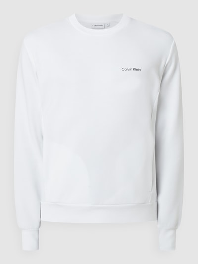 CK Calvin Klein Sweatshirt mit Eingrifftaschen  Weiss 2