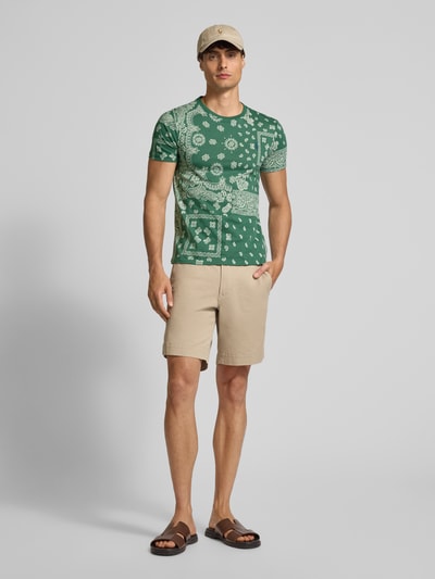 Polo Ralph Lauren Custom Slim Fit T-Shirt mit Rundhalsausschnitt Khaki 1