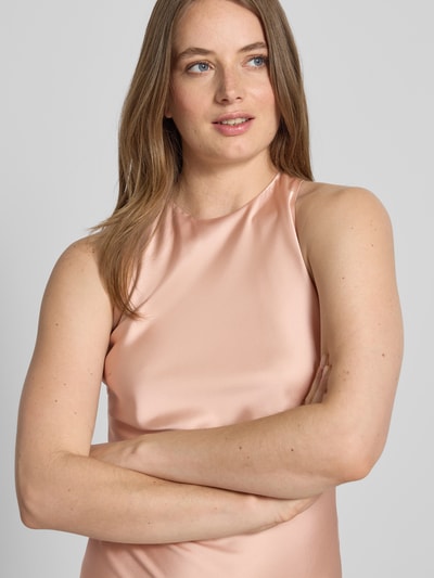 Gestuz Midi-jurk van viscosemix met ronde hals, model 'ceri' Rosé - 3