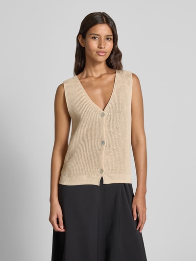 P&C* curated by Anna Schürrle Strickweste mit V-Ausschnitt Sand 4
