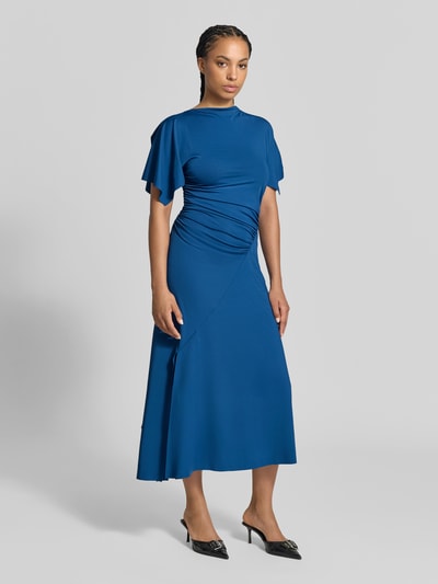 Victoria Beckham Abendkleid mit Drapierung Modell 'CAPSLEEVEDRESS' Blau 1