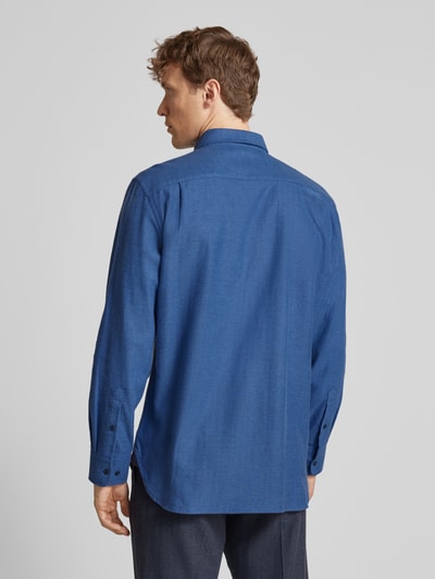 Christian Berg Men Regular fit vrijetijdsoverhemd met button-downkraag Marineblauw - 5