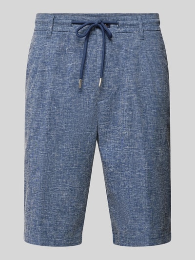 JOOP! Jeans Regular fit bermuda met strikceintuur, model 'RUDO' Blauw - 2