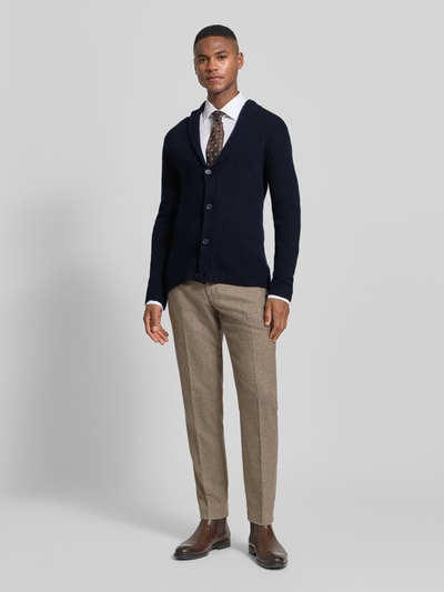 Lindbergh Strickjacke mit Knopfleiste Dunkelblau 1