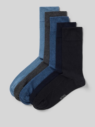 MCNEAL Socken mit elastischem Rippenbündchen im 5er-Pack Jeansblau 1