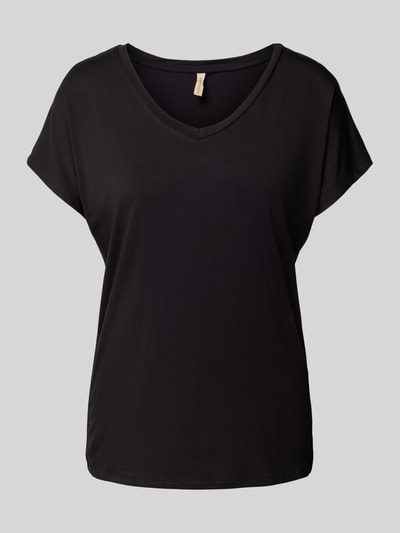 Soyaconcept T-Shirt mit Label-Detail Modell 'Marcia' Black 2