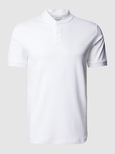 CK Calvin Klein Koszulka polo o kroju slim fit ze stójką Biały 2