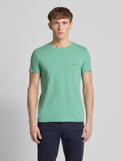 Tommy Hilfiger Slim Fit T-Shirt mit Logo-Stitching Apfel 4