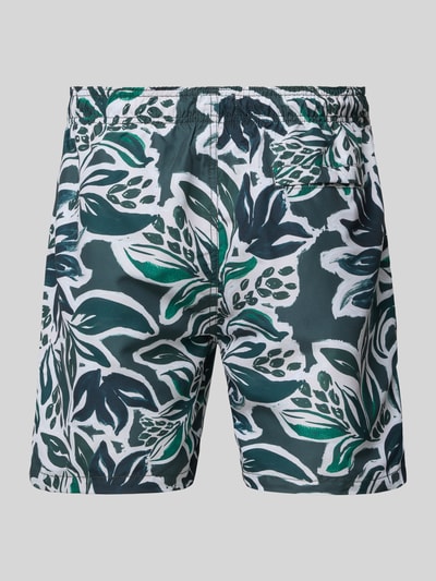 Shiwi Regular Fit Badehose mit Label-Patch Modell 'Mike' Dunkelgruen 3