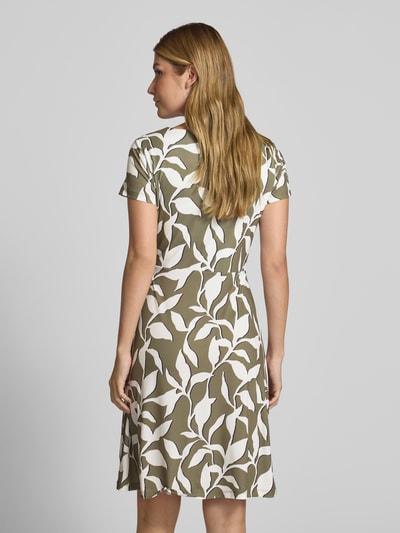 More & More Knielanges Kleid mit Knotendetail Oliv 5