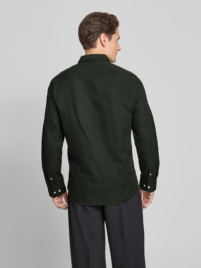 SELECTED HOMME Regular fit vrijetijdsoverhemd van puur katoen, model 'NOAH' Donkergroen - 5