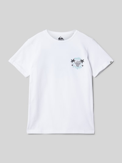 Quiksilver T-Shirt mit Rundhalsausschnitt Weiss 1