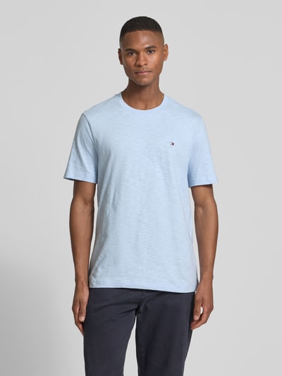Tommy Hilfiger Regular Fit T-Shirt aus reiner Baumwolle Hellblau 4