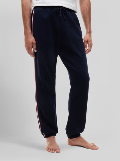 Tommy Hilfiger Regular fit sweatbroek van puur katoen Marineblauw - 4