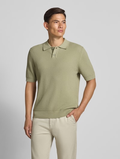 BOSS Orange Relaxed fit poloshirt van een mix van katoen en kapok Lindegroen - 4