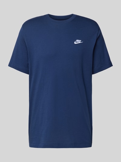 Nike T-shirt z wyhaftowanym logo Granatowy 2