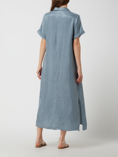 JC Sophie Midi-jurk van een mix van cupro en viscose Aquablauw - 4
