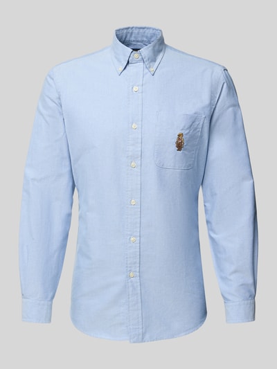 Polo Ralph Lauren Slim Fit Freizeithemd mit Button-Down-Kragen Bleu 2