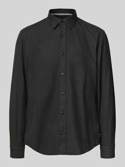 OLYMP Level Five Slim fit vrijetijdsoverhemd met kentkraag Zwart - 2