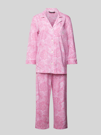 Lauren Ralph Lauren Pyjama mit Streifenmuster Pink 1