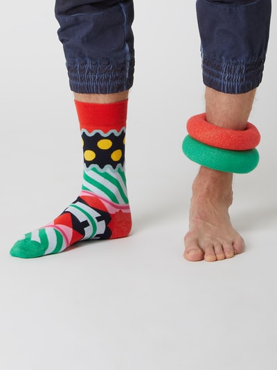 Happy Socks Sokken met all-over motief  Rood - 2