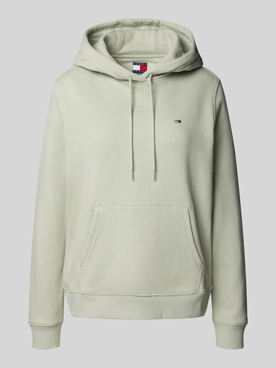Tommy Jeans Regular fit hoodie van katoenmix Rietgroen - 2