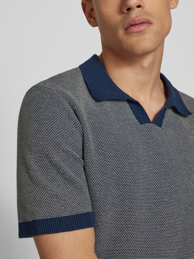 Jack & Jones Relaxed Fit Poloshirt mit Label-Detail Modell 'CEASTON' Dunkelblau 3