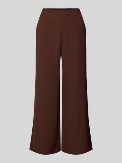 Zero Hose mit weitem Bein und elastischem Bund Mittelbraun 2