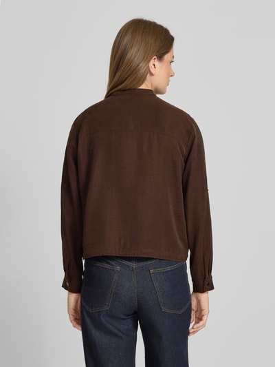 More & More Regular Fit Blazer mit Pattentaschen Schoko 5