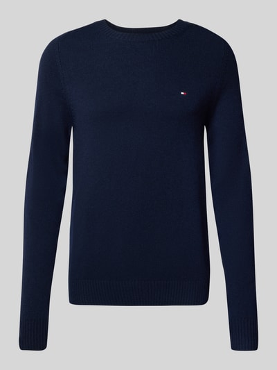 Tommy Hilfiger Regular Fit Strickpullover aus feinster Wolle  Marine 2