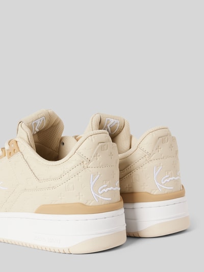 KARL KANI Sneakers van leer met labelstitching, model 'Kani 89' Beige - 2