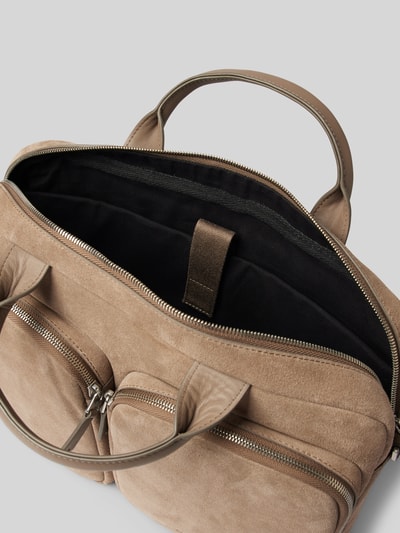 Marc O'Polo Business-Tasche aus Velours-Rindleder Beige 4