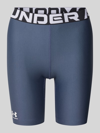 Under Armour Super Skinny Fit Shorts mit Label-Bund Rauchblau 2