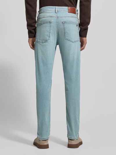 BOSS Orange Jeansy o kroju tapered fit z Mieszanka bawełny Model 'ONYX' Jeansowy niebieski 5
