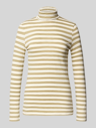 Marc O'Polo Denim Slim Fit Langarmshirt aus reiner Baumwolle Khaki 2