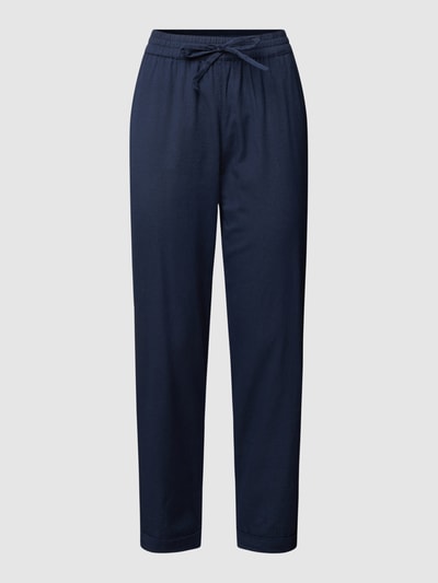 Fransa Stoffhose mit Leinen-Anteil Modell 'Maddie' Marineblau 2