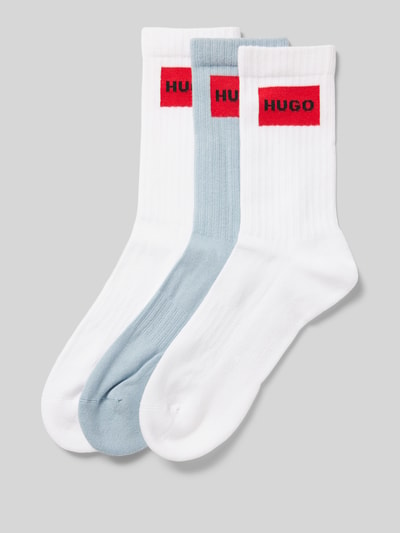 HUGO Socken im 3er-Pack mit Label-Detail Hellblau 1