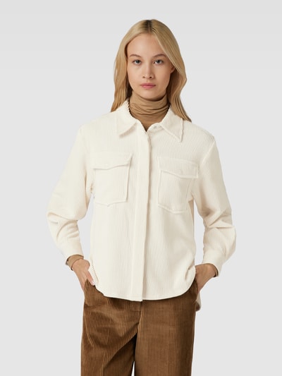 Vero Moda Kurtka koszulowa z kieszeniami na piersi model ‘SASCHA’ Złamany biały 4