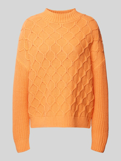 comma Casual Identity Gebreide pullover met turtleneck Oranje - 2