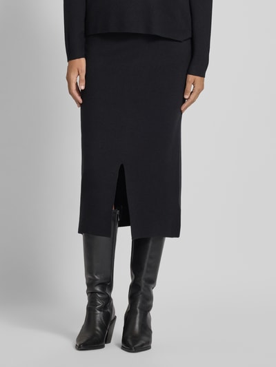 Christian Berg Woman Midirok met loopsplit Zwart - 4