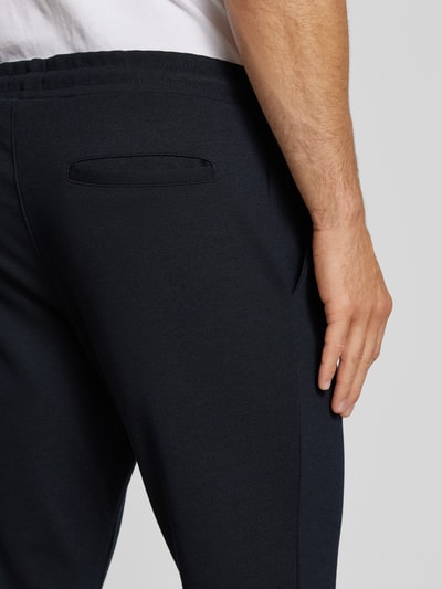 MCNEAL Regular fit sweatpants met structuurmotief Donkerblauw - 3