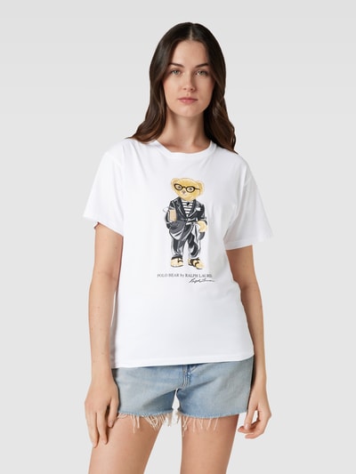 Polo Ralph Lauren T-Shirt mit Rundhalsausschnitt Modell 'MODCALI' Weiss 4